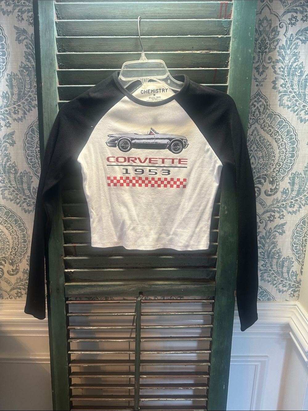Chemistry Black & White Corvette 1953 shirt
